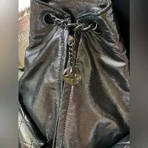 Chanel ? Rare ? Backpack ? Anthracite Silver Metallic LARGE ? CHANEL | Bags | Chanel Rare Backpack Anthracite Silver  main image 3